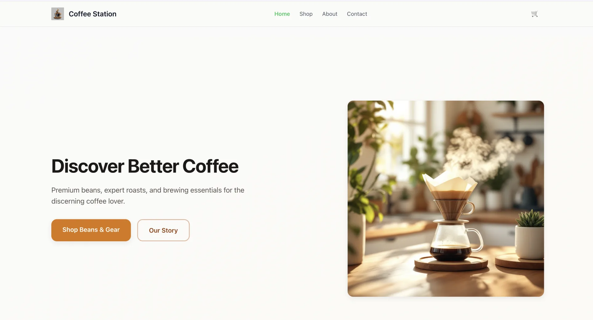 Coffee station